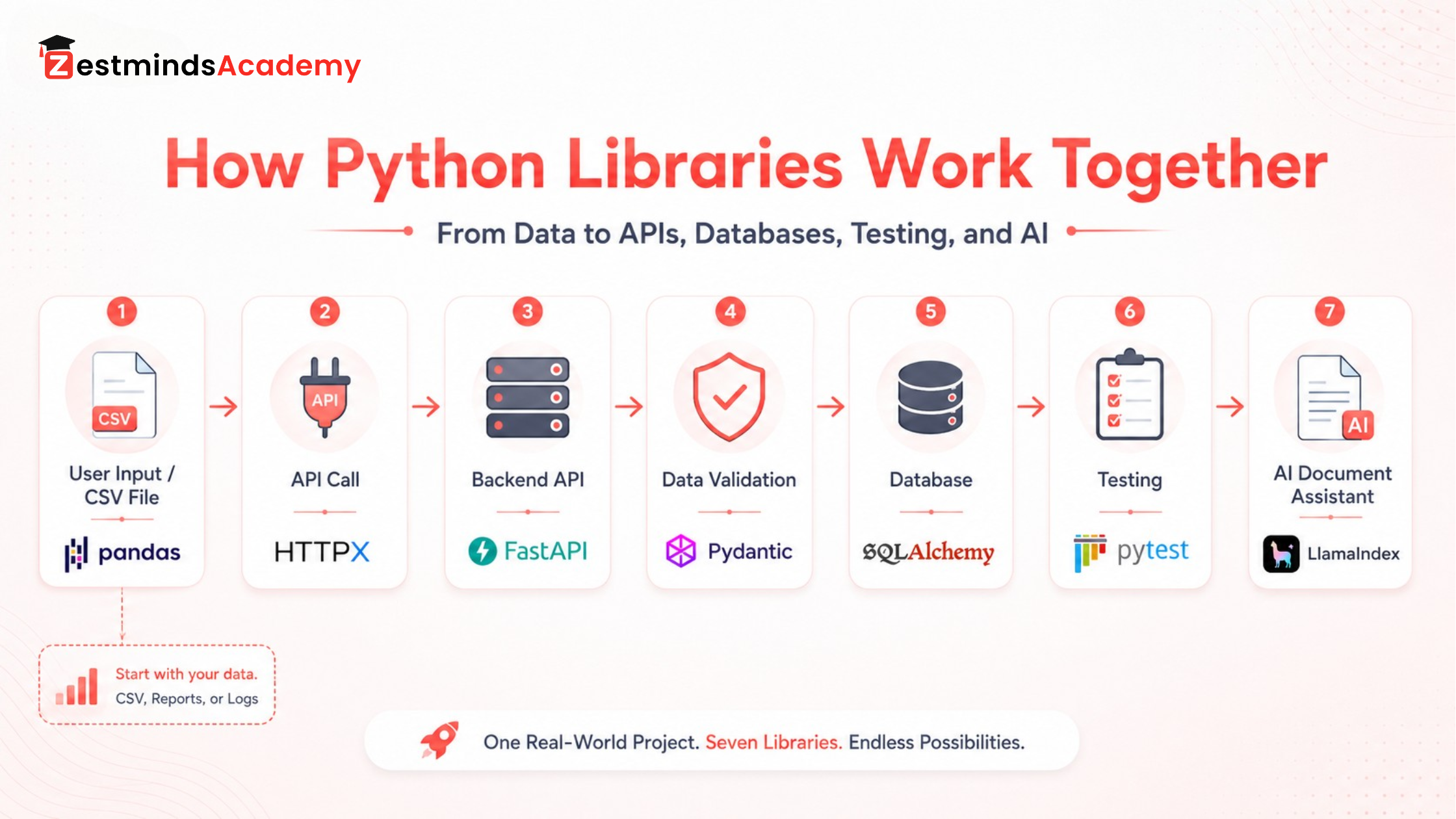 How Python libraries work together in a real-world project