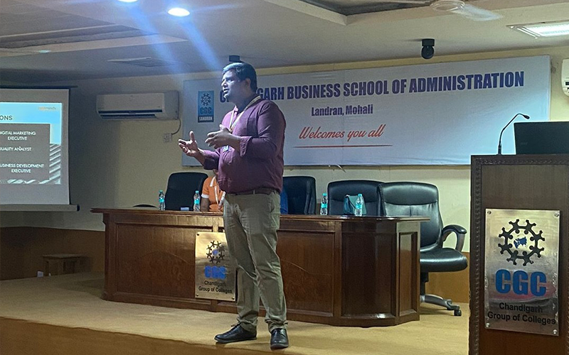 Zestminds Technologies placement drive at CGC Landran in April 2024