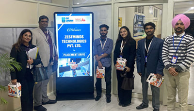 Zestminds team during CGC Landran placement drive in February 2025