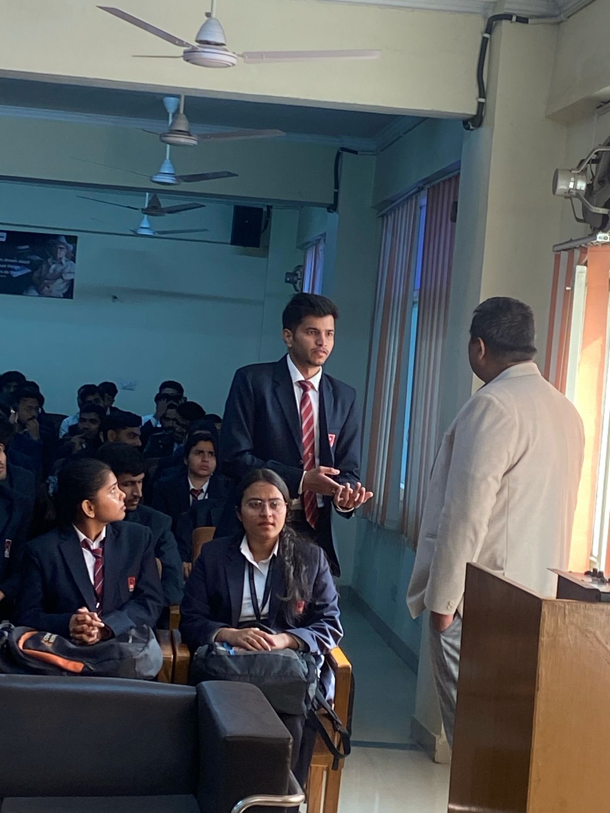 Question and answer round during Zestminds placement drive at CGC Landran in 2025