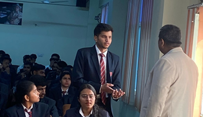 Question and answer round during Zestminds placement drive at CGC Landran in 2025