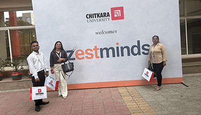 Zestminds seminar and student interaction session at Chitkara University campus