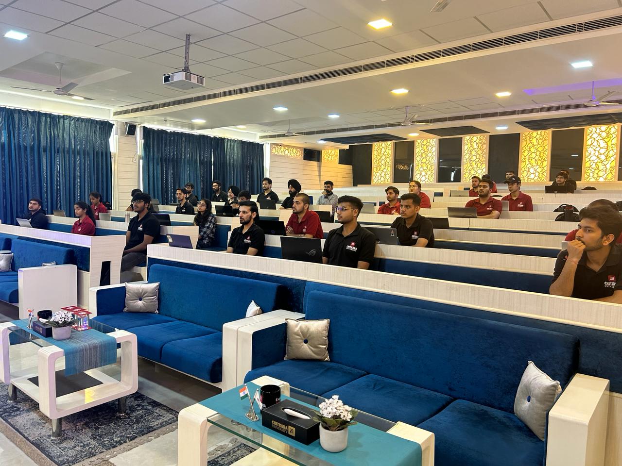 Zestminds Technologies campus placement drive and student interview session at Chitkara University