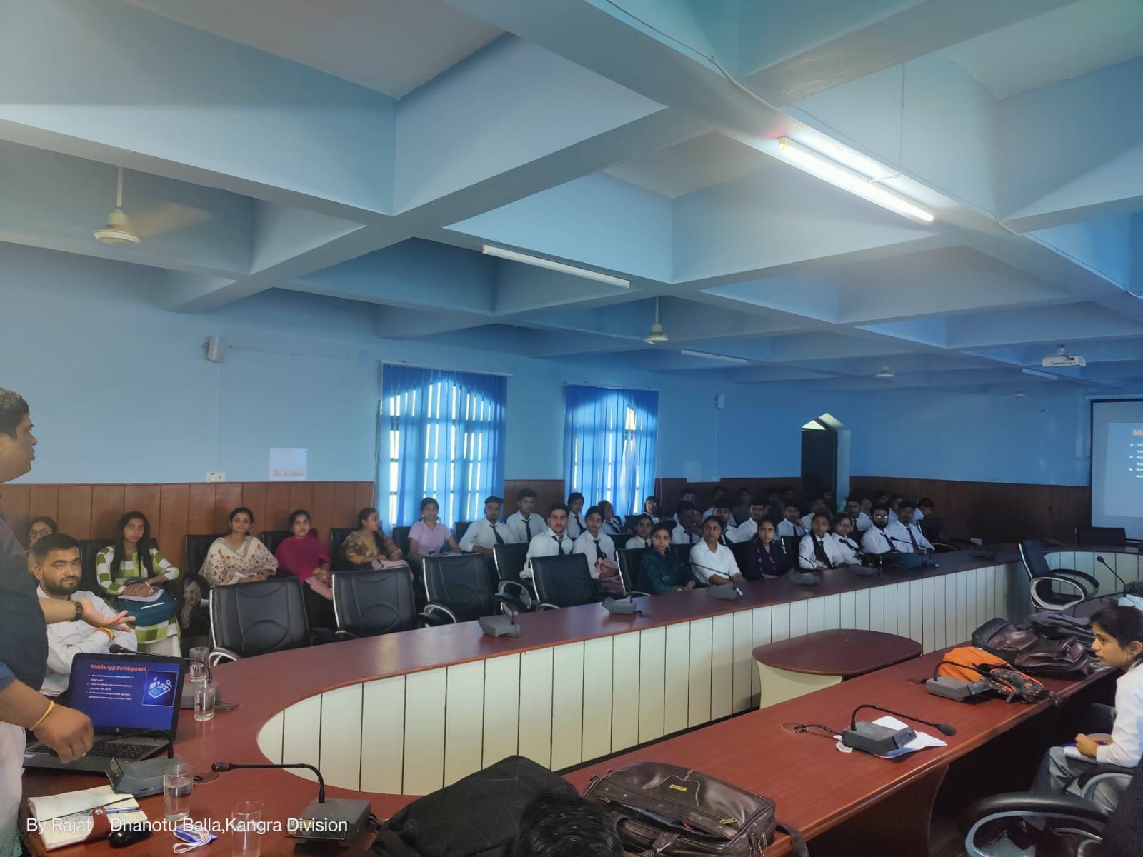 Placement drive discussion with Govt College Dhaliara students by Zestminds Technologies