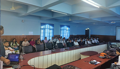 Placement drive discussion with Govt College Dhaliara students by Zestminds Technologies