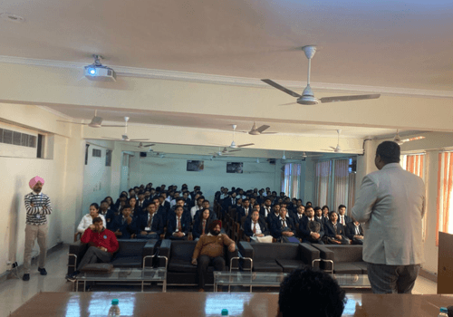 Zestminds Technologies campus placement drive at CGC Landran in February 2025