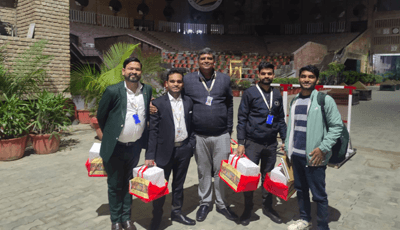 Zestminds team during industrial training interaction at LPU