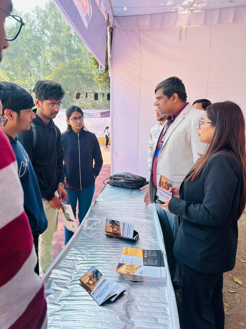 Zestminds Technologies internship fair at Thapar Institute of Engineering and Technology