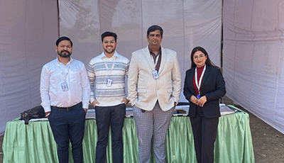 Zestminds team during internship fair at Thapar Institute of Engineering and Technology