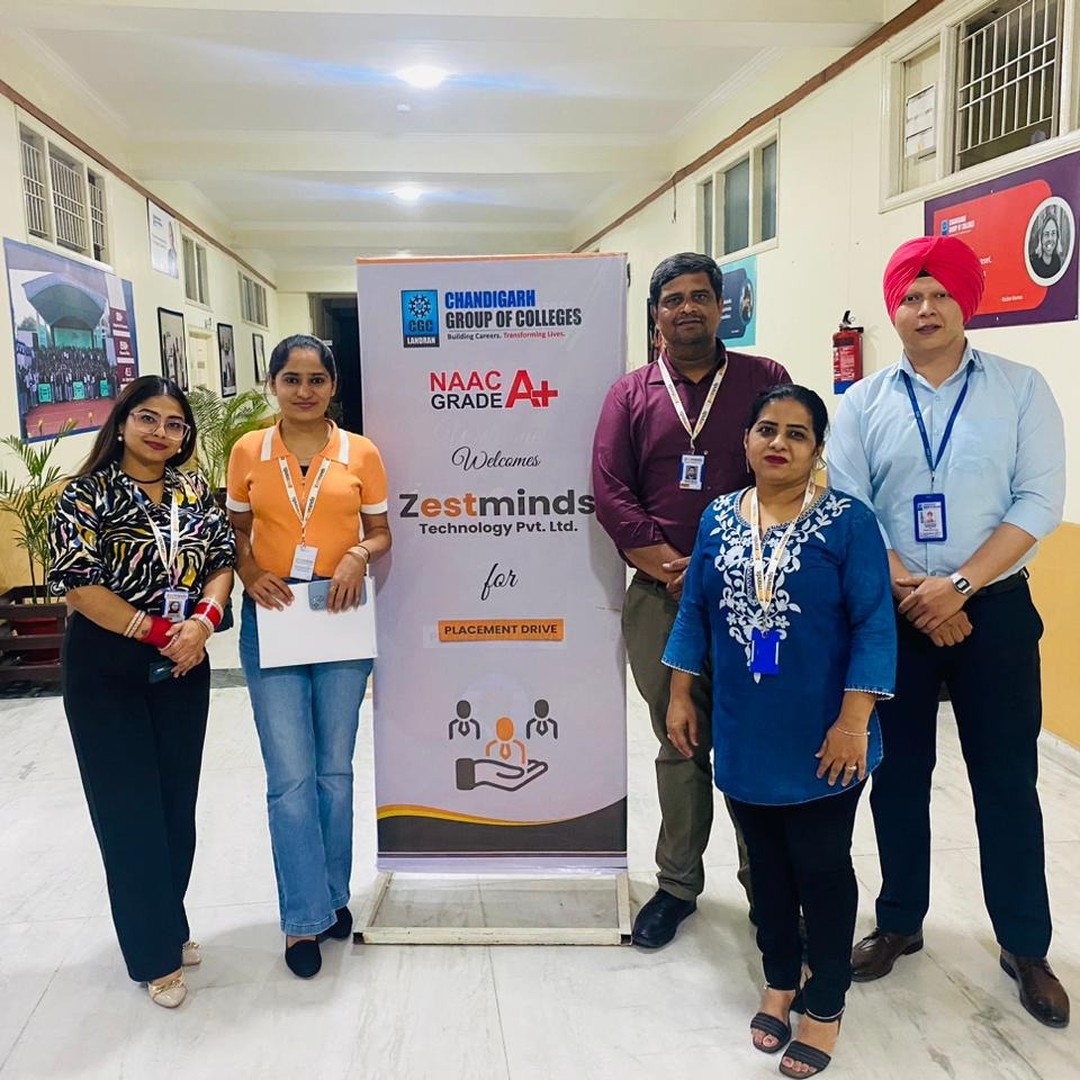 Zestminds training team at college visit in Punjab
